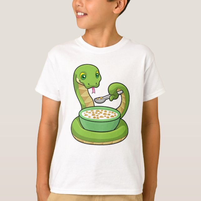 Camiseta Serpiente comiendo con Muesli (Anverso)