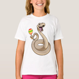 Camiseta Serpiente como músico con Maracas