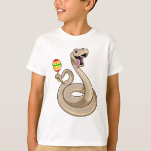 Camiseta Serpiente como músico con Maracas