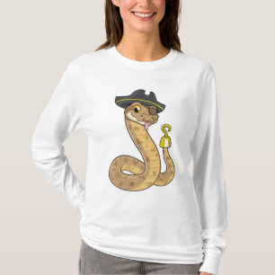 Camiseta Serpiente como pirata con parche de manos y ojos g