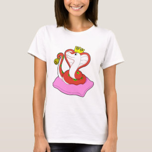 Camiseta Serpiente como rey con corona
