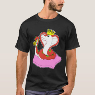 Camiseta Serpiente como rey con corona