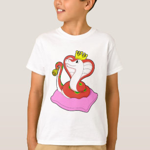 Camiseta Serpiente como rey con corona