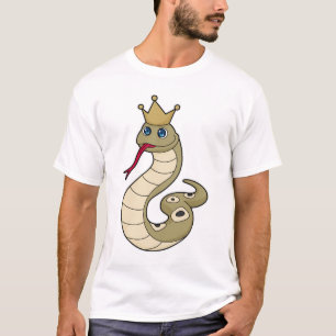 Camiseta Serpiente como rey con corona