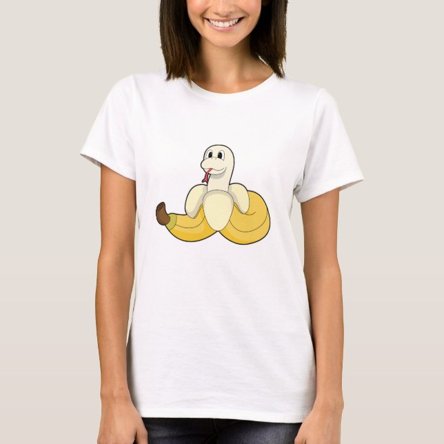 Camiseta Serpiente con banana (Anverso)