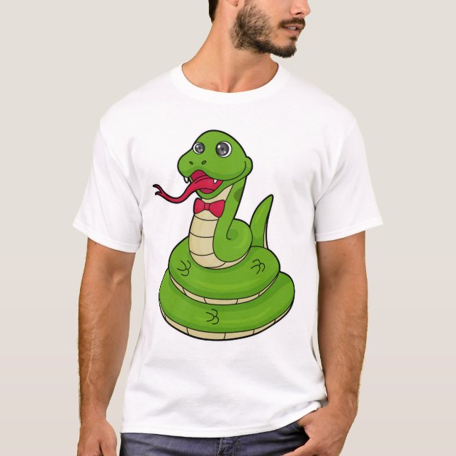 Camiseta Serpiente con corbata (Anverso)