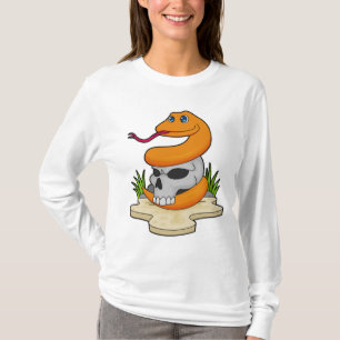 Camiseta Serpiente con cráneo