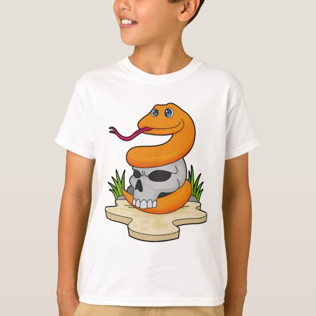 Camiseta Serpiente con cráneo (Anverso)