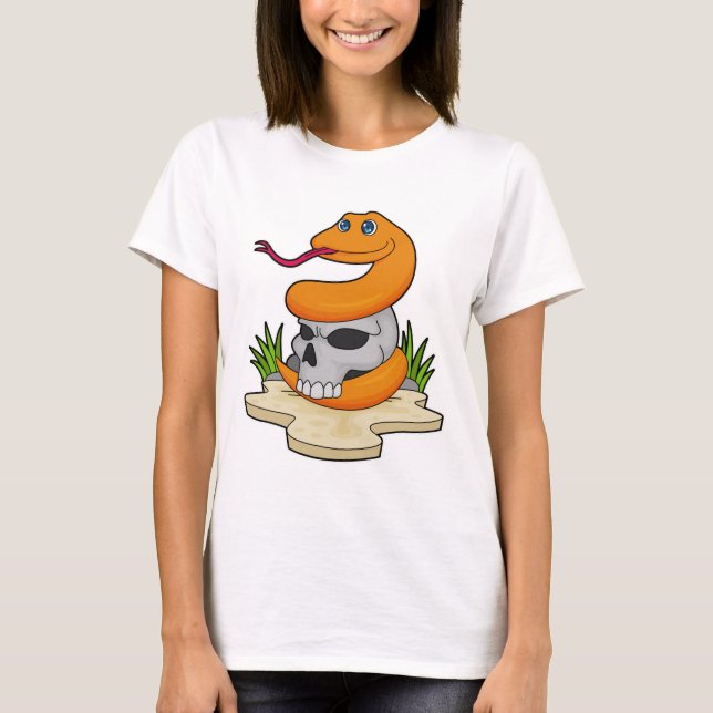 Camiseta Serpiente con cráneo (Anverso)