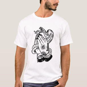 Camiseta Serpiente con diseño de tatuajes de manos tatuadas