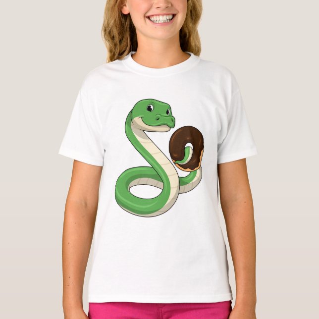 Camiseta Serpiente con donut (Anverso)