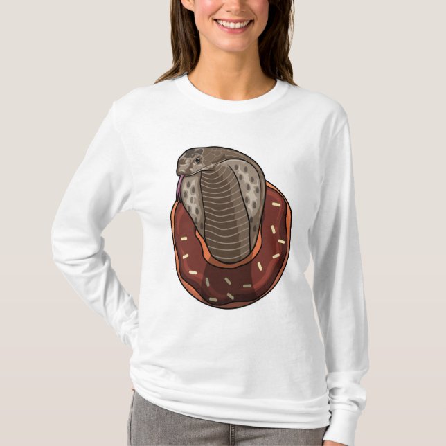 Camiseta Serpiente con donut (Anverso)