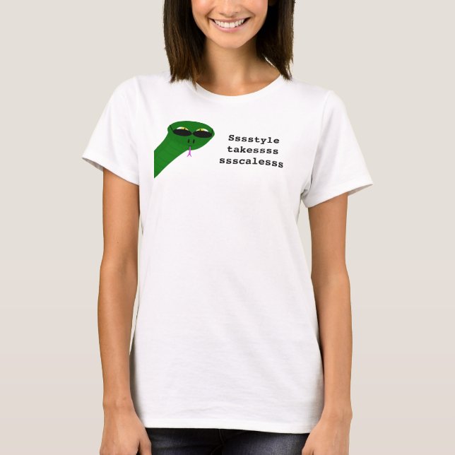 Camiseta Serpiente con estilo (Anverso)