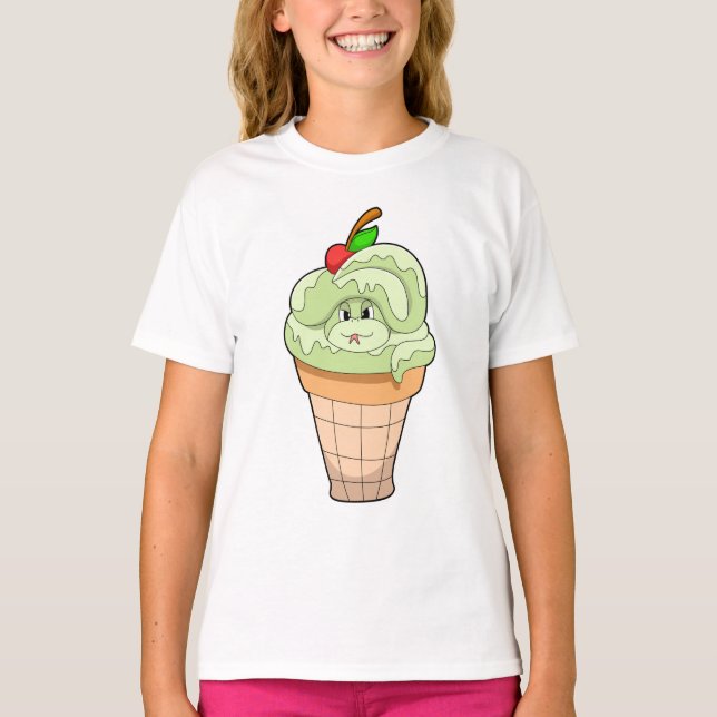 Camiseta Serpiente con helado y cereza (Anverso)