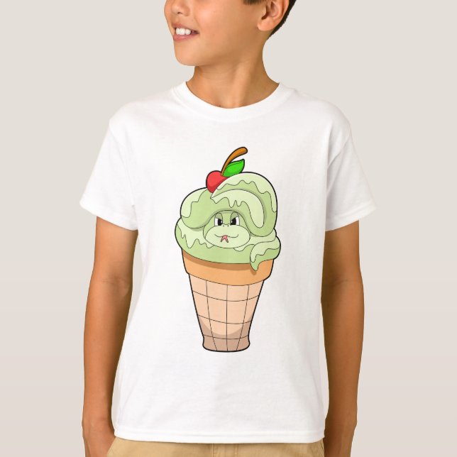 Camiseta Serpiente con helado y cereza (Anverso)