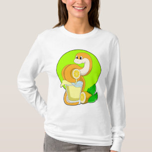Camiseta Serpiente con jugo de limón