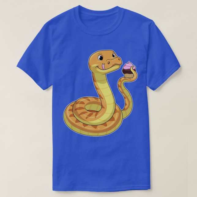 Camiseta Serpiente con Muffin (Diseño del anverso)