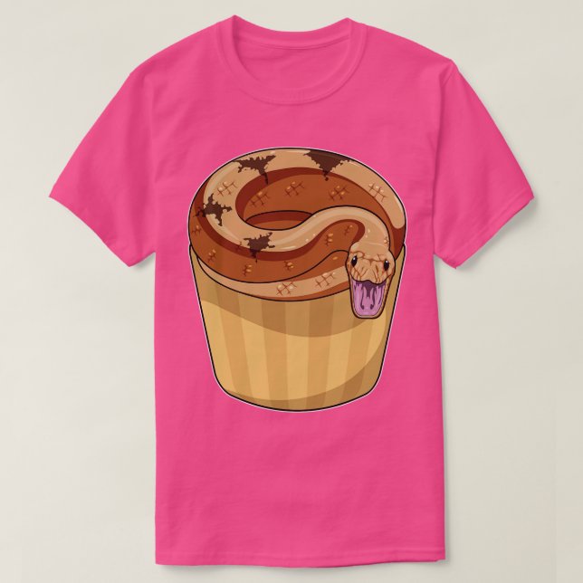 Camiseta Serpiente con Muffin 1 (Diseño del anverso)