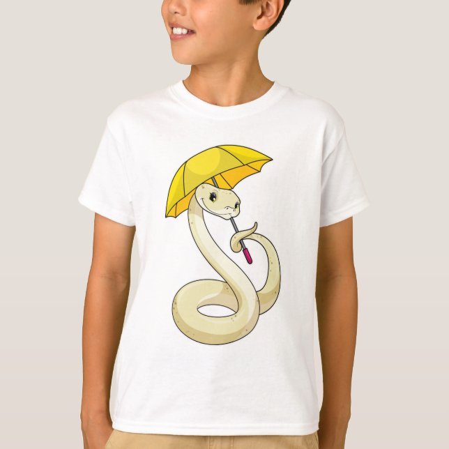 Camiseta Serpiente con paraguas (Anverso)
