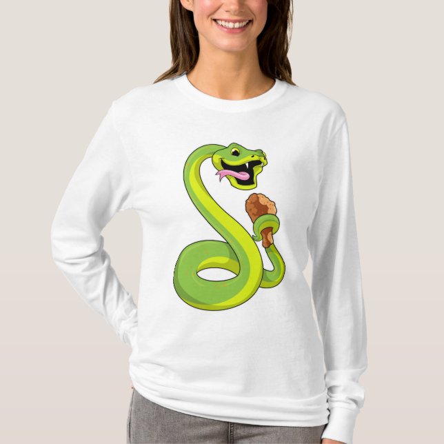 Camiseta Serpiente con pollo (Anverso)