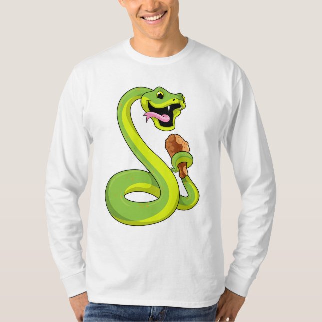 Camiseta Serpiente con pollo (Anverso)