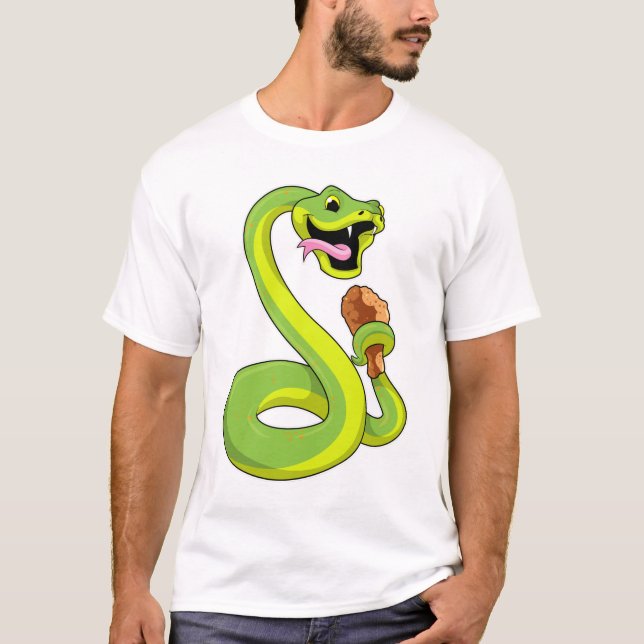 Camiseta Serpiente con pollo (Anverso)