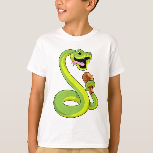 Camiseta Serpiente con pollo (Anverso)