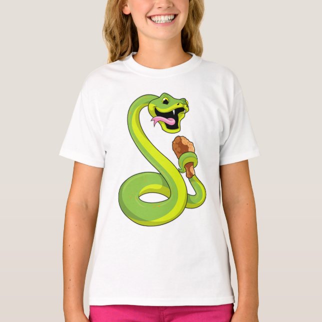 Camiseta Serpiente con pollo (Anverso)