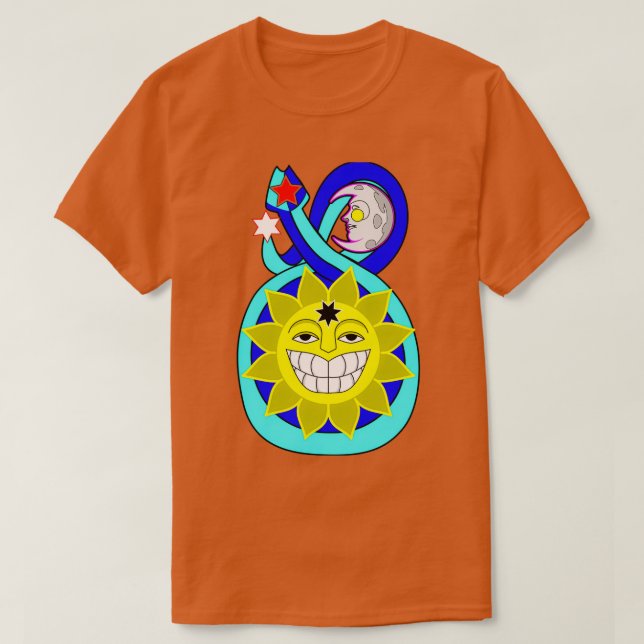 Camiseta Serpiente cósmico (Diseño del anverso)