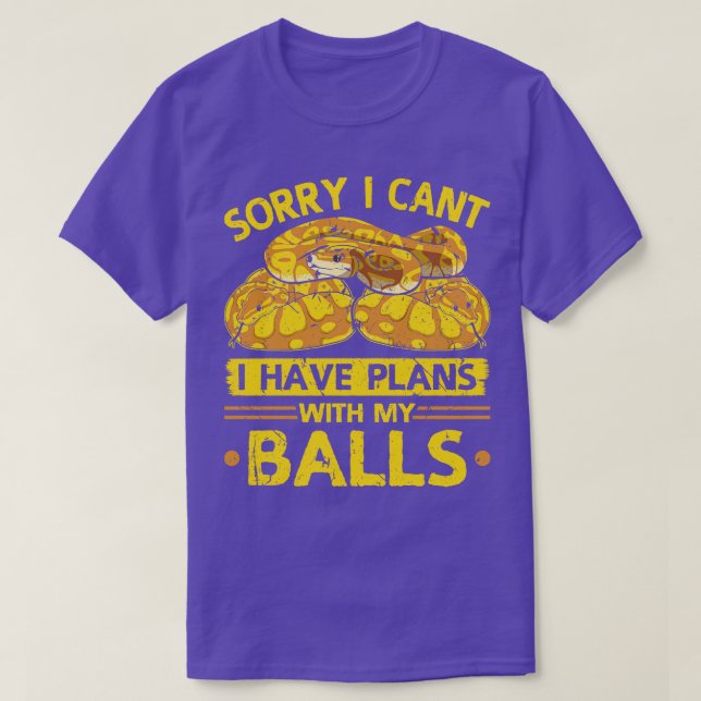 Camiseta Serpiente de Ball Python (Diseño del anverso)