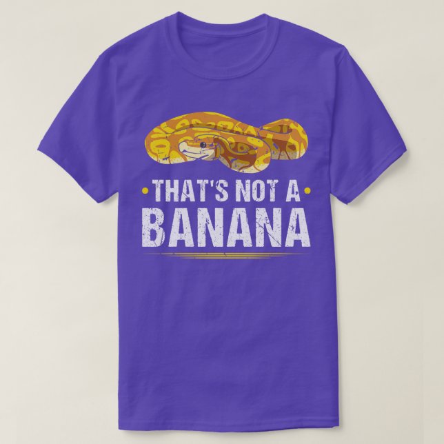 Camiseta Serpiente de Banana Ball Python (Diseño del anverso)