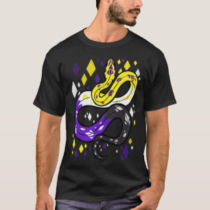Camiseta Serpiente de bandera no binaria