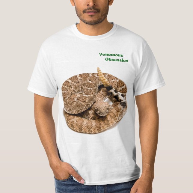 Camiseta Serpiente de cascabel de Diamondback occidental de (Anverso)