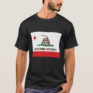 CAMISETA SERPIENTE DE CASCABEL DE LA BANDERA DEL ESTADO DE