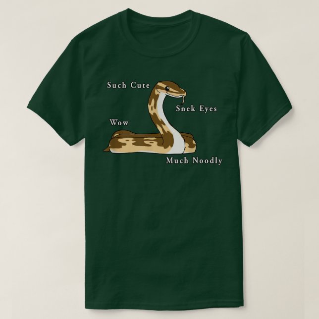 Camiseta Serpiente de Cute Ball Python (Diseño del anverso)