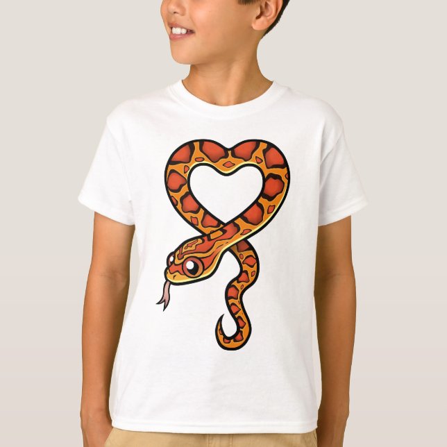 Camiseta Serpiente de dibujos animados (Anverso)