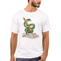 Serpiente de Dibujos Animados Envuelta en Lápiz –