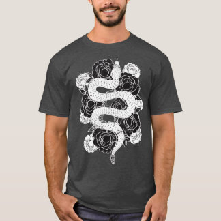 Camiseta Serpiente de flor Rosa
