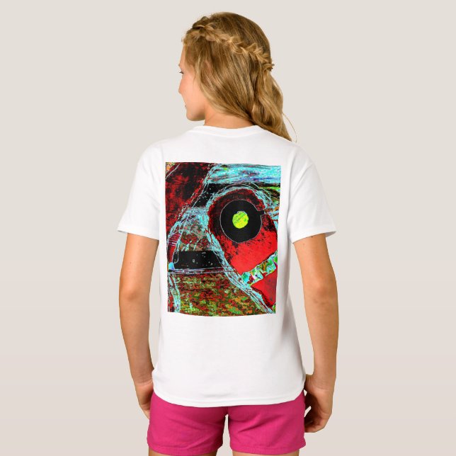 Camiseta Serpiente de Frecuencia – Espejo Compacto de Energ (Reverso completo)