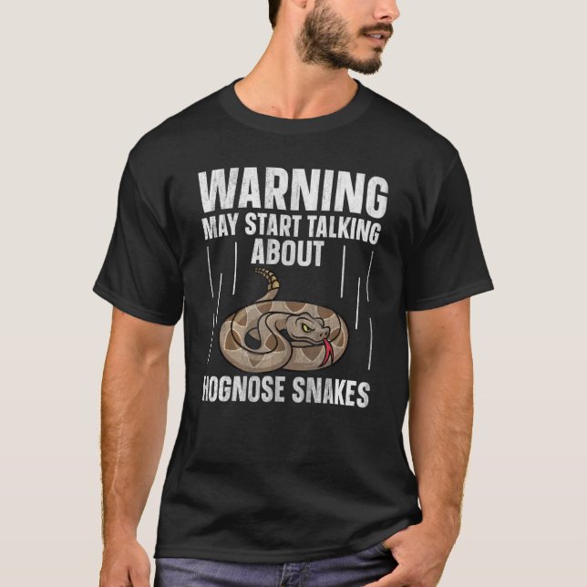 Camiseta Serpiente de Hognose Occidental hablando de serpie (Anverso)