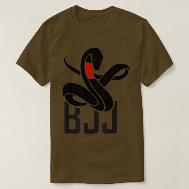 Camiseta Serpiente de Jiujitsu Mamba brasileña por cinturón (Diseño del anverso)