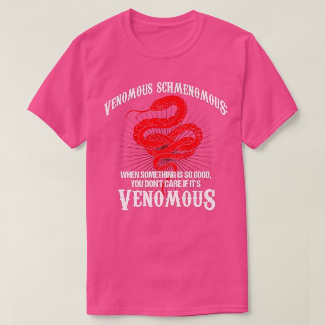 Camiseta Serpiente de Mascota de Reptiles venenosa (Diseño del anverso)