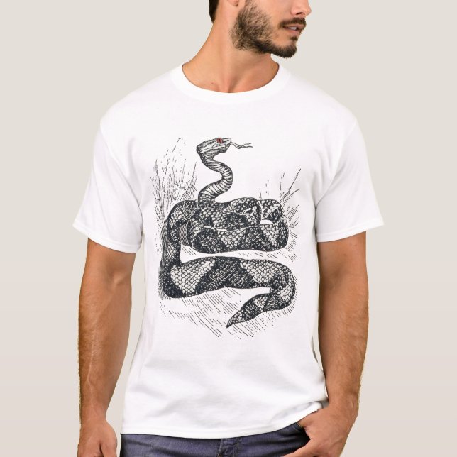 Camiseta Serpiente de ojos rojos (Anverso)