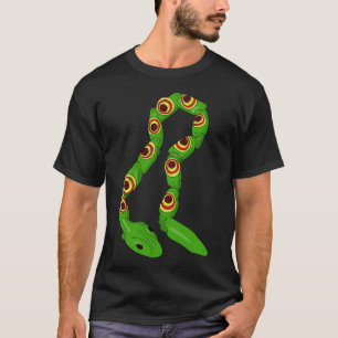 Camiseta Serpiente de plástico verde retro