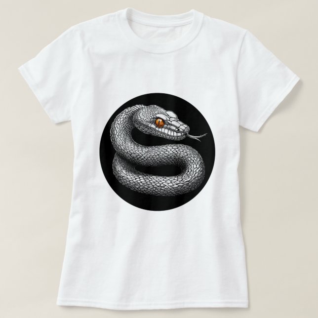 Camiseta Serpiente de plata (Diseño del anverso)