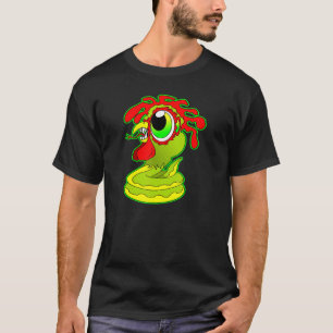Camiseta Serpiente de Pollo Arte Original Por Daniel Moore