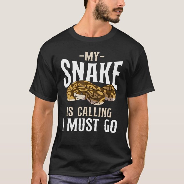 Camiseta Serpiente De Serpiente A La Que Mi Serpiente Está  (Anverso)