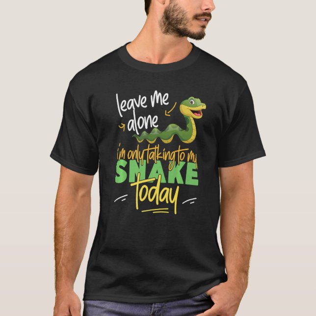 Camiseta Serpiente de serpiente me deja solo estoy hablando (Anverso)
