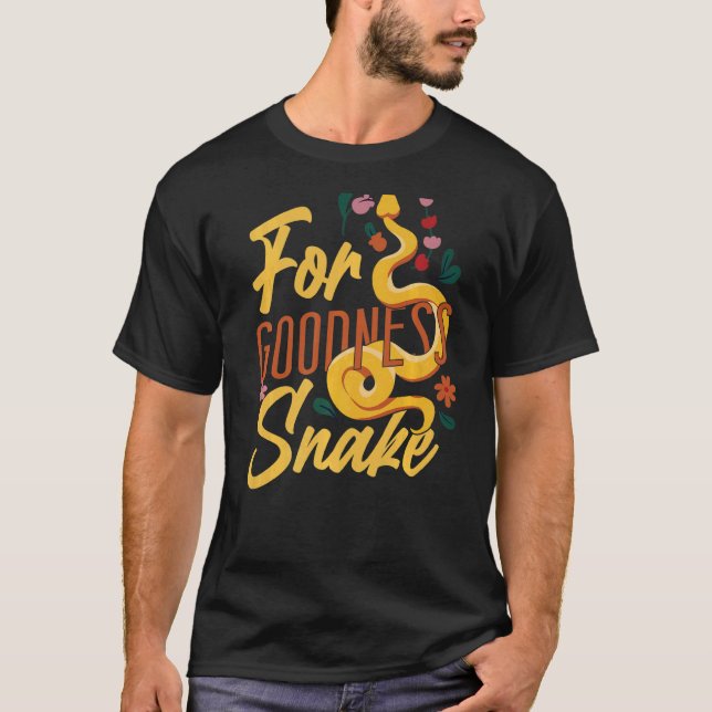 Camiseta Serpiente De Serpiente Pun Por Buena Serpiente (Anverso)