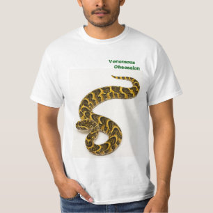 Camiseta Serpiente de soplo venenosa de la obsesión